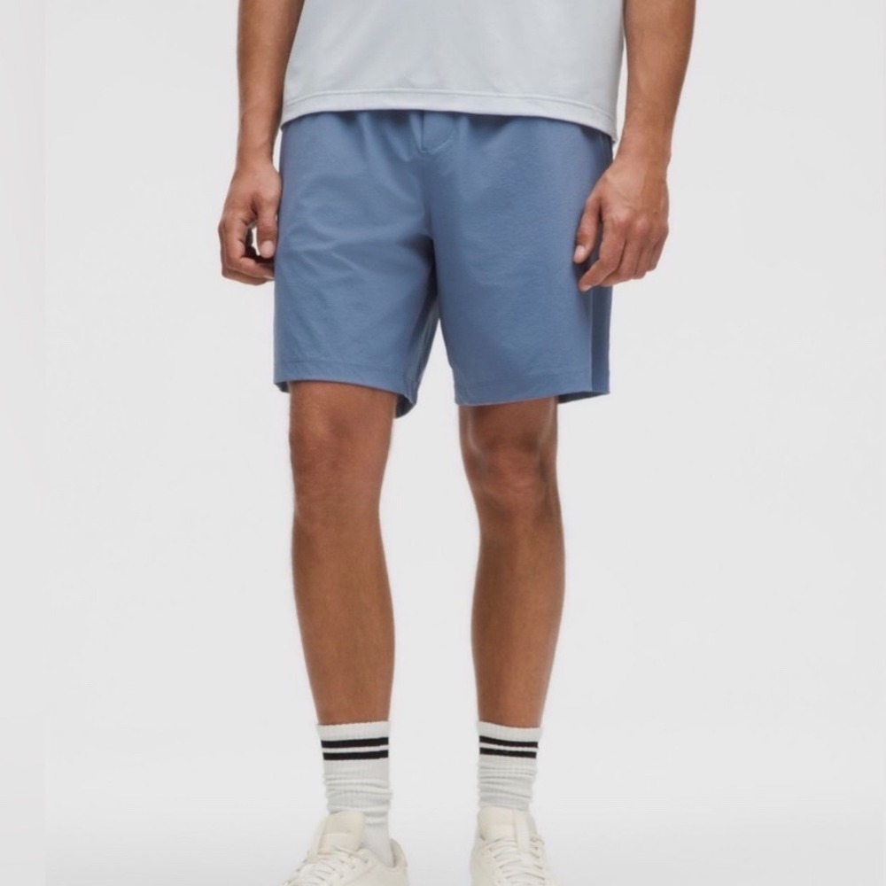 Lululemon Bowline Short Water Repellent Blue Mens Athletic Shorts